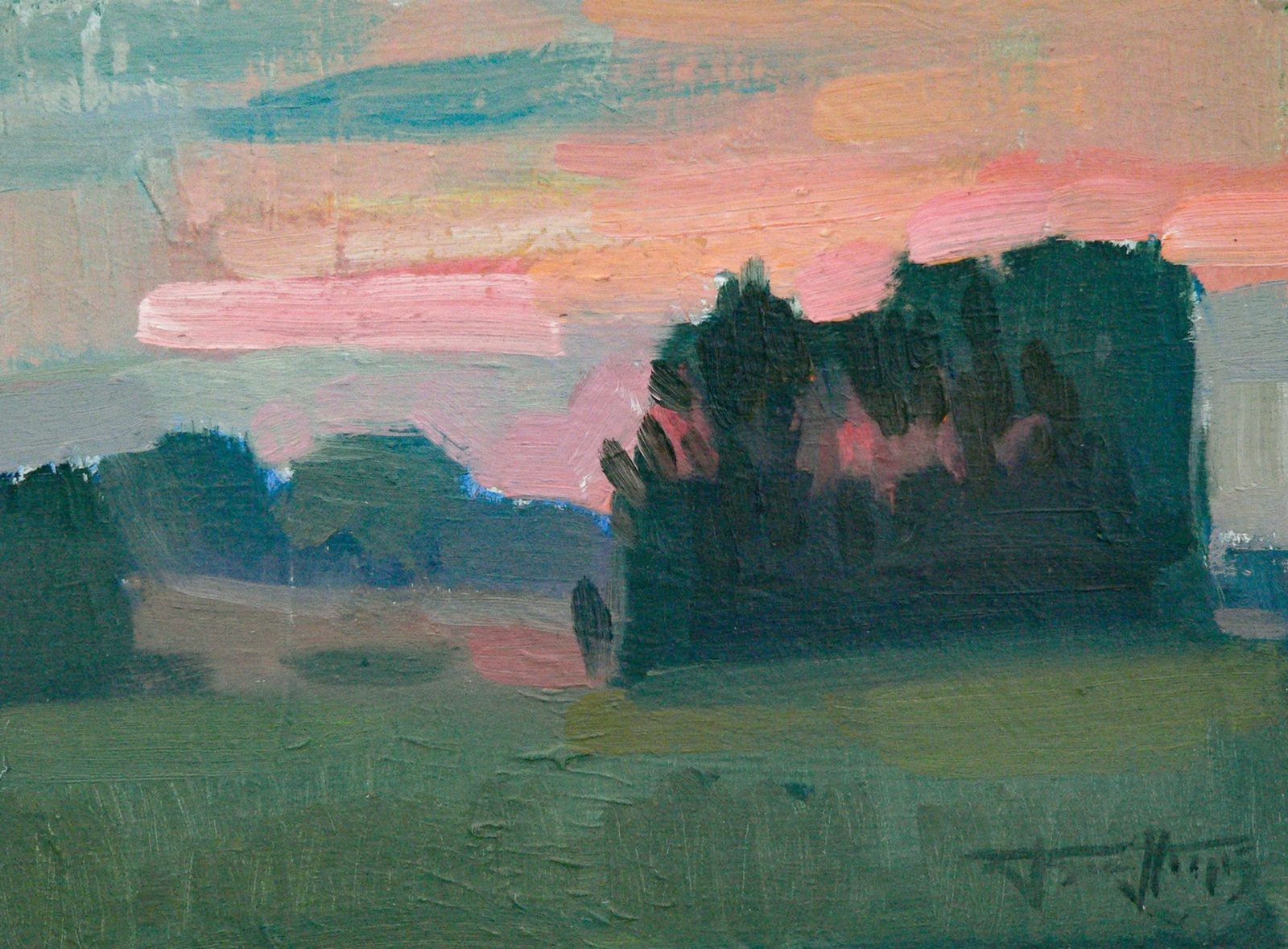 Etude, sunset, Varaklyany