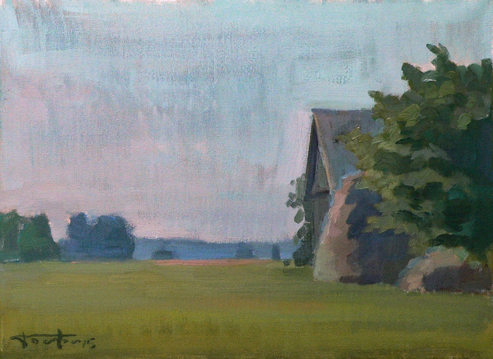 Etude, the Latvian landscape, Varaklyany