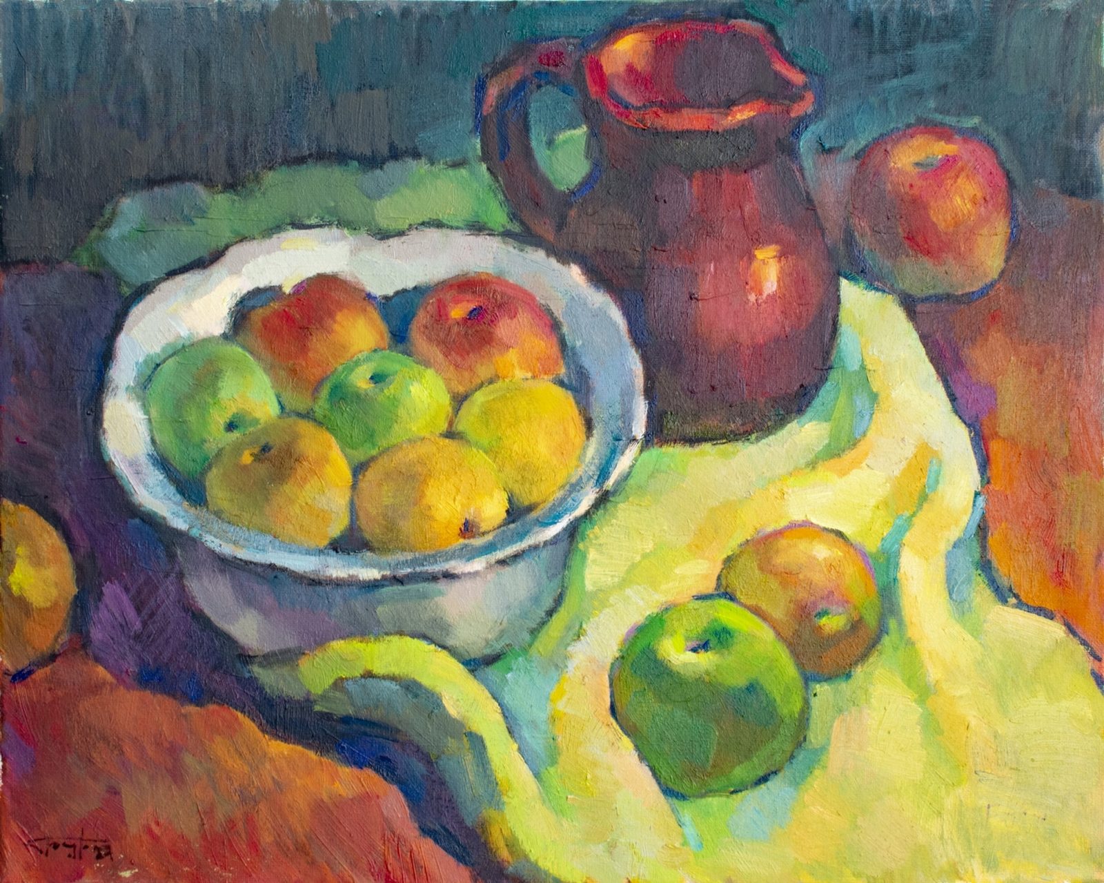 Apples and a jug