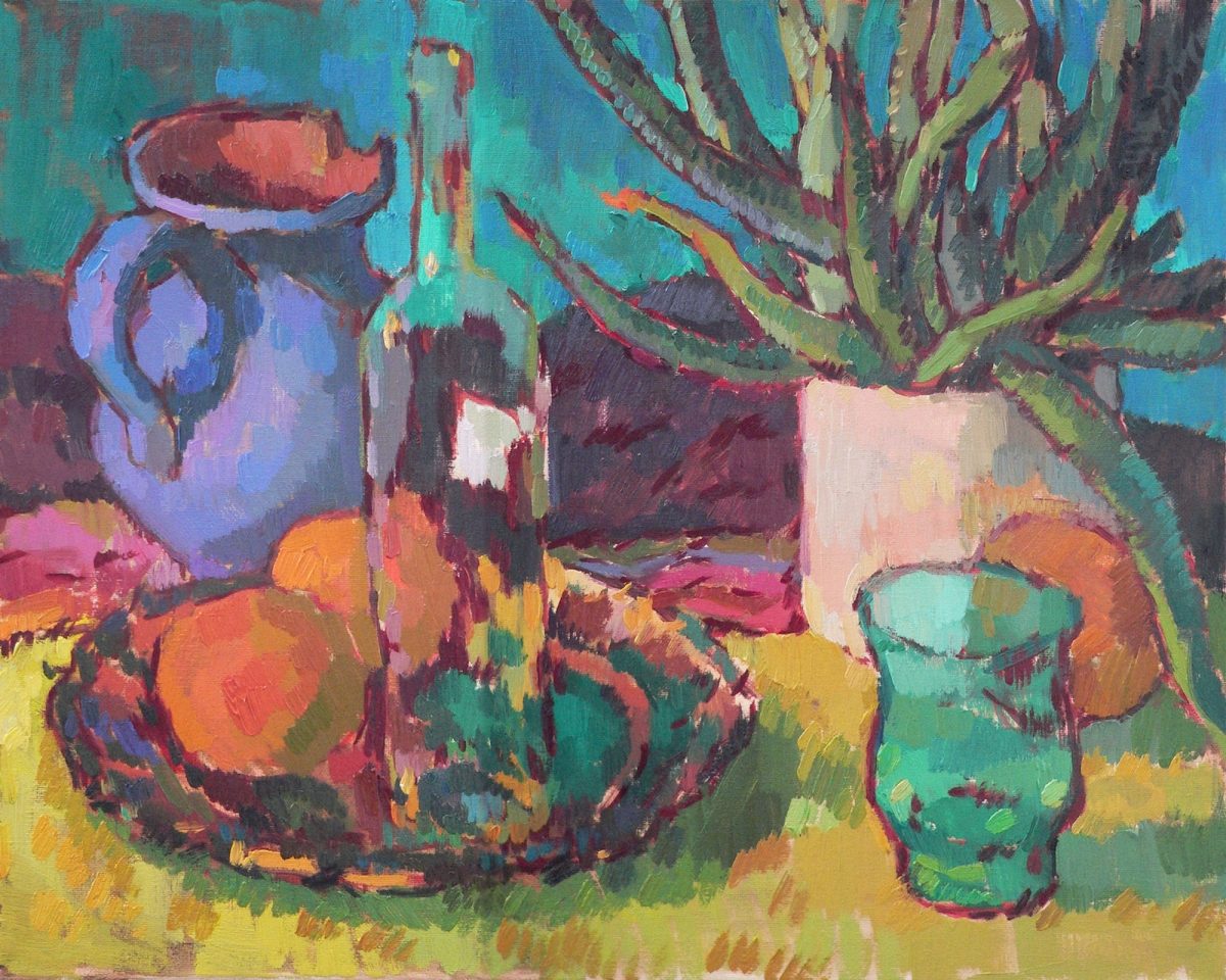 Bright still life with Aloe / In the end of February