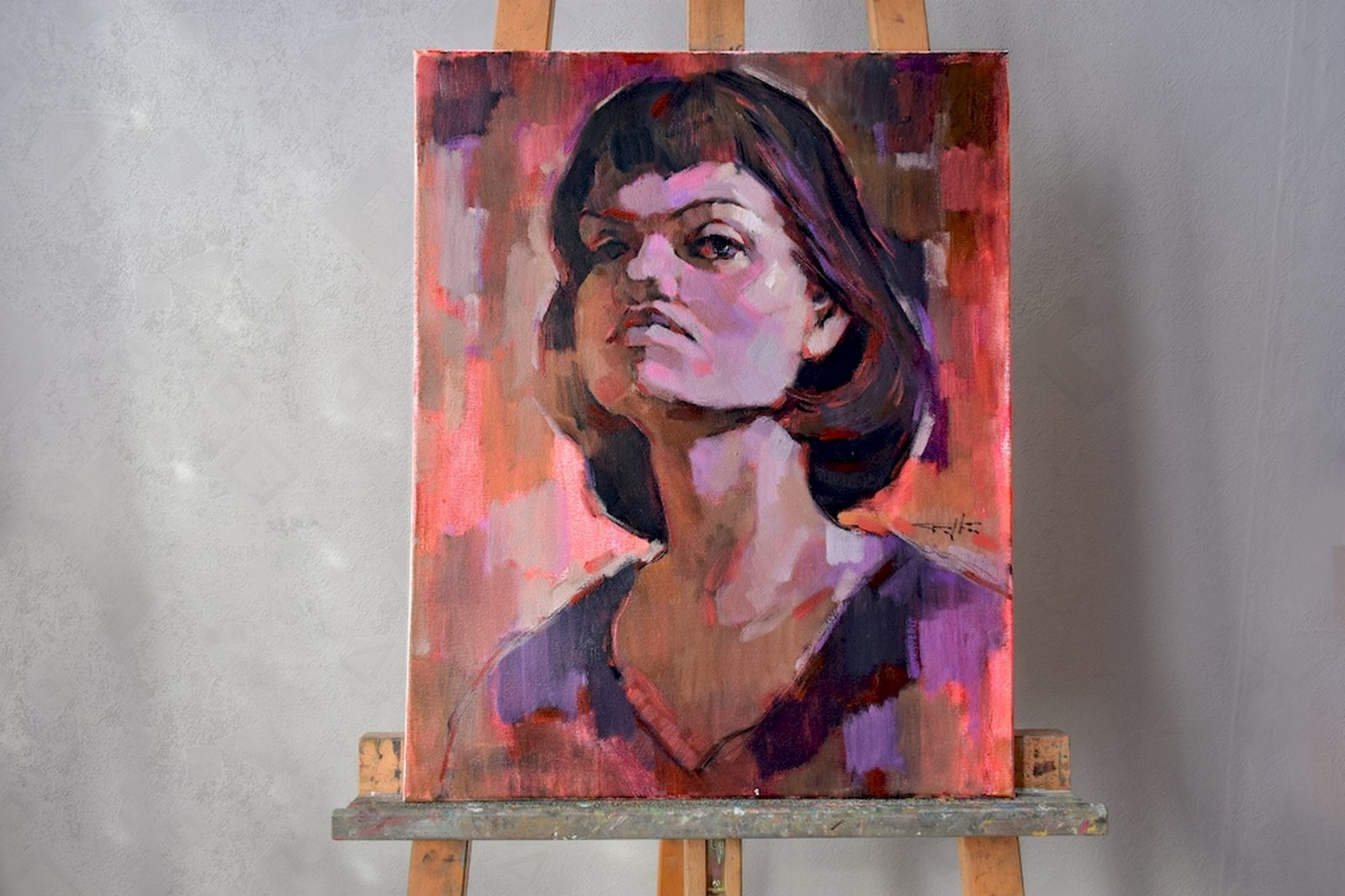 Self Portrait. In maneer of Iryna Yermolova's painting.2 - Image 4