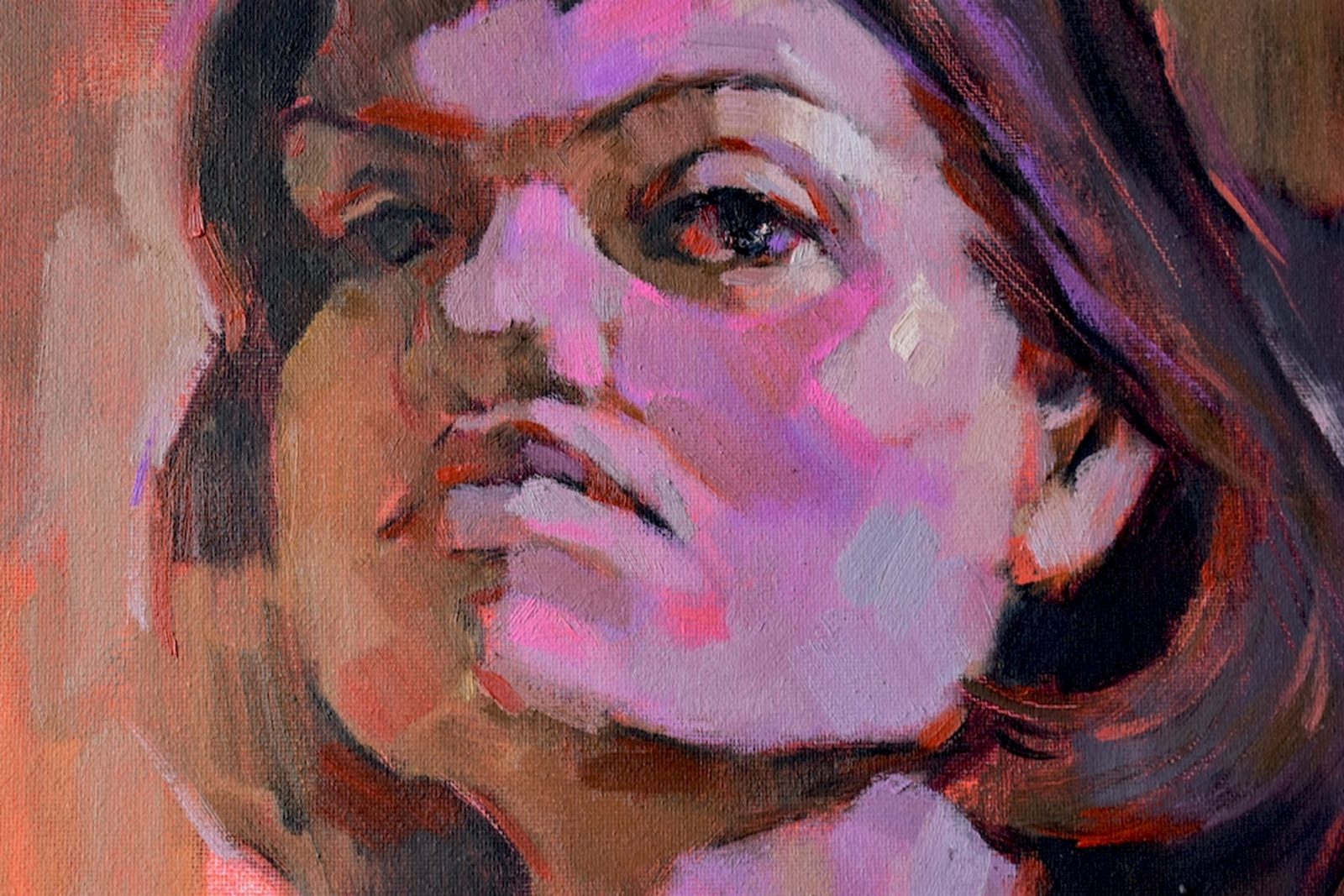 Self Portrait. In maneer of Iryna Yermolova's painting.2 - Image 6